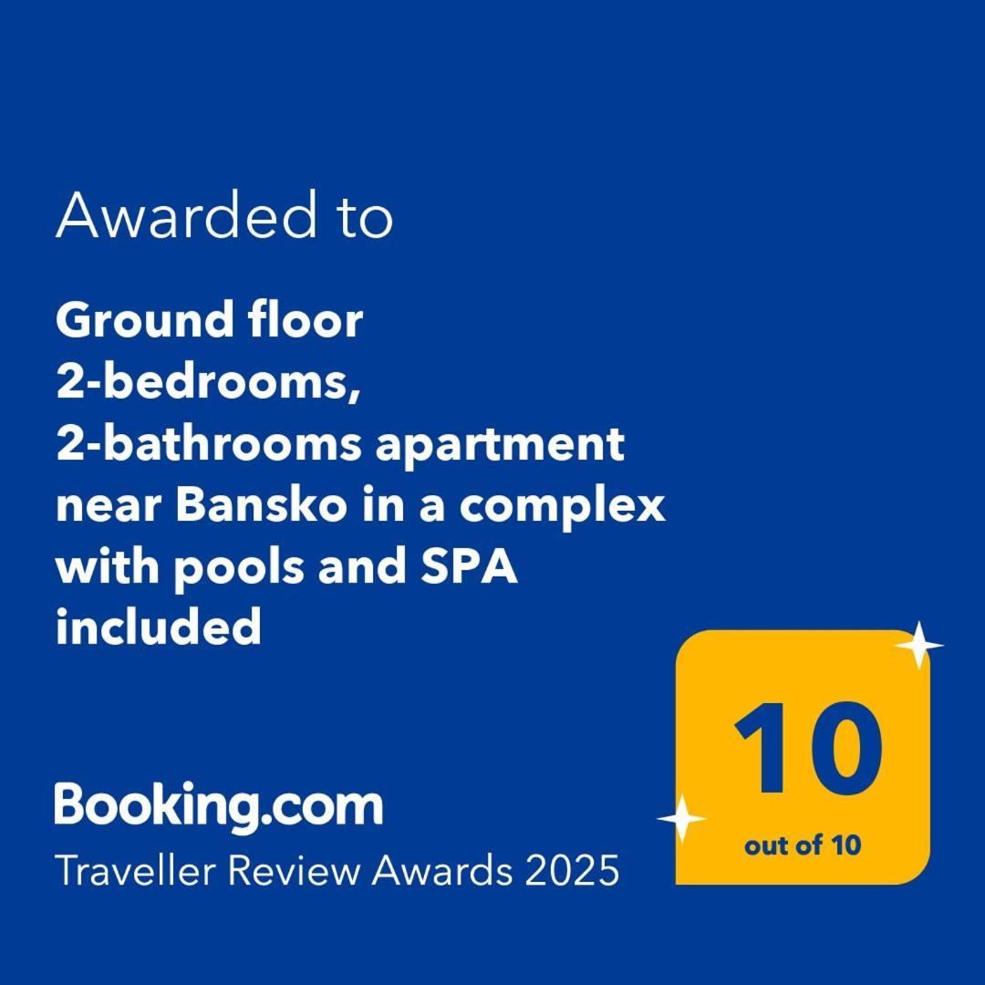 Ground Floor 2-Bedrooms, 2-Bathrooms Apartment Near Bansko In A Complex With Pools And Spa Included Razlog Exterior photo